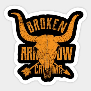 Broken Arrow Camp - distressed Sticker